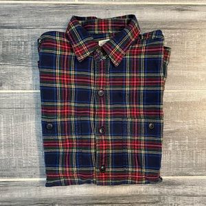 J.Crew Soft Cotton Plaid Flannel Shirt in Size Small